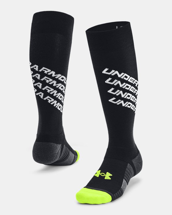ถุงเท้าฟุตบอลยาวเหนือน่องข้อสูง UA ยูนิเซ็กส์ in Black image number 0